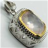 Image 2 : Brass Rose Quartz(8.5ct) Pendant (~weight 6.7g), Made in Canada, Suggested Retail Value $100