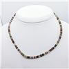 Image 1 : Silver Fancy Color Sapphire With Ball Clasp(42ct) 16 Inches With Sliver Clasp Necklace (~weight 8.05
