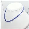 Image 1 : Silver Tanzanite(42ct) Necklace (~weight 8.78g), Made in Canada, Insurance Value $2375 (Estimated Se