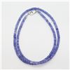 Image 2 : Silver Tanzanite(42ct) Necklace (~weight 8.78g), Made in Canada, Insurance Value $2375 (Estimated Se