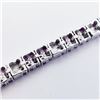 Image 4 : Silver 120 Ruby(6ct) Bracelet (~length 18inches) (~weight 17.3g), Made in Canada, Insurance Value $1