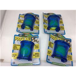 Pooch Ball Bouncy Dog Toys (4ct)