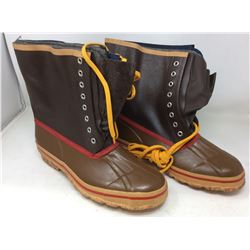 Men's Insulated Rubber Lace Up Boots-size 10
