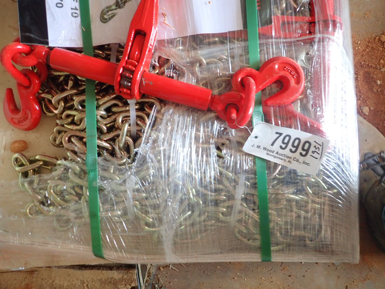 GREATBEAR Ratchet Binder & Chains (5) 9200lb binders, (10) 3/8" 20