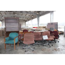 desks, cabinets, tables, bookcase, chairs, Selling Offsite: Located in Guntersville, AL