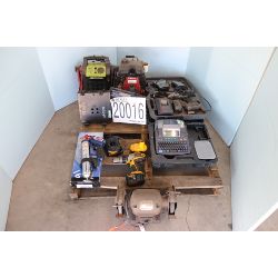 bench grinder, impact wrench, labeler, water pump, oxygen/acetylene regulator, Selling Offsite: Loca