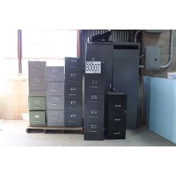 desks, chairs, file cabinets, bookcases, Selling Offsite: Located in Grove Hill, AL