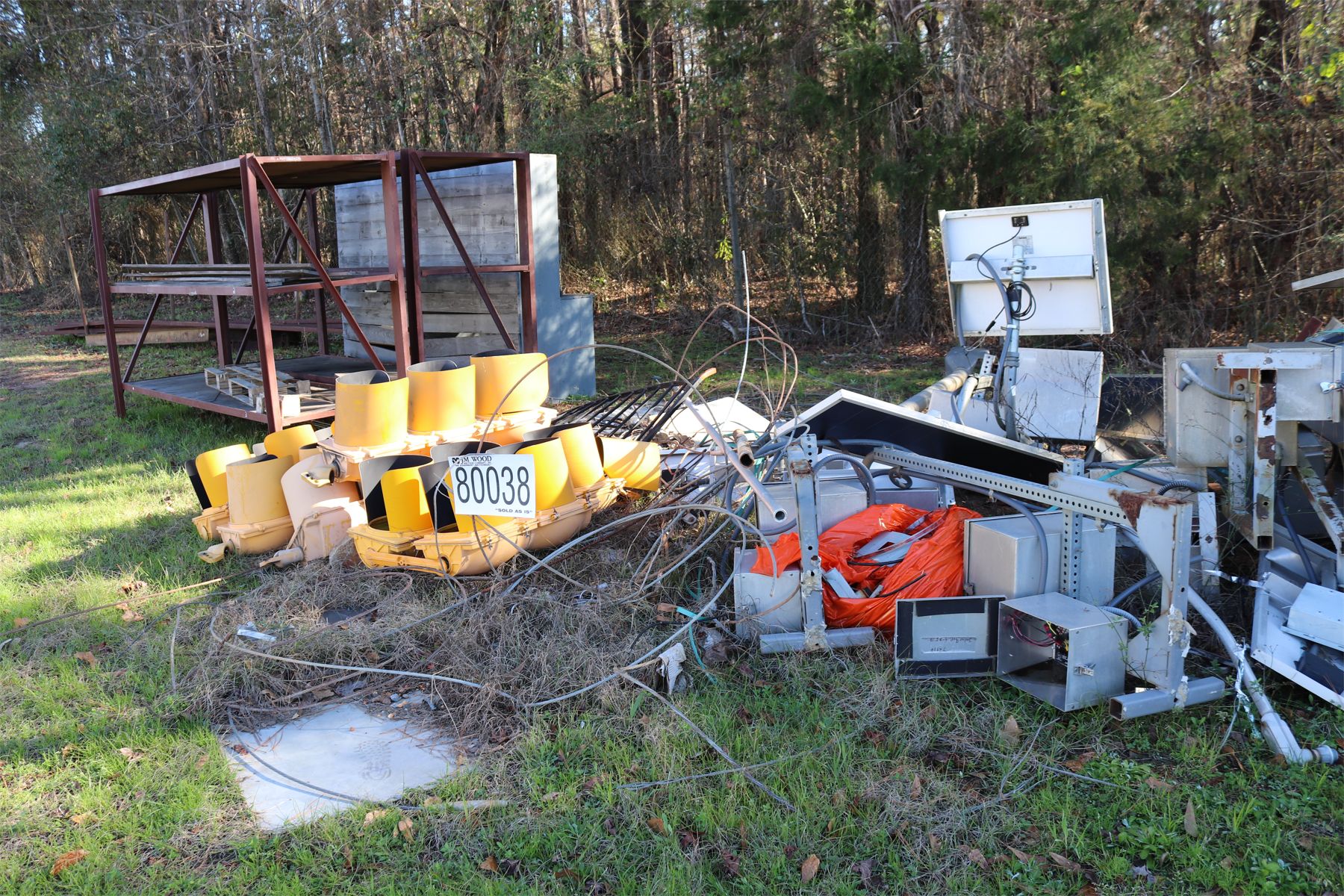 misc metal, storage rack, traffic lights, traffic signal box, Selling ...