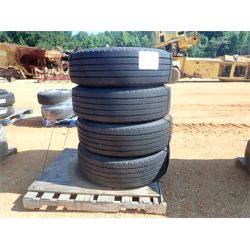 (4) B-305/70R22.5 tires & alum rims (A-2) 