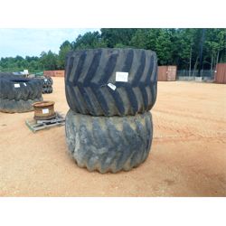 (2) Log skidder tires & rims (A-4)