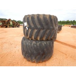 (2) Log skidder tires & rims (A-4)
