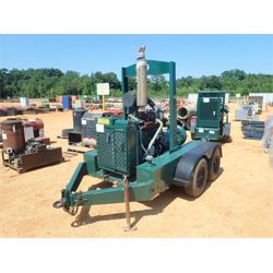 2008 GORMAN RUPP  6x5x14 pump with John Deere diesel engine, T/A trailer, built in fuel tank (B4)