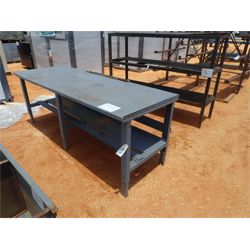 3' x 8' metal table (B9)