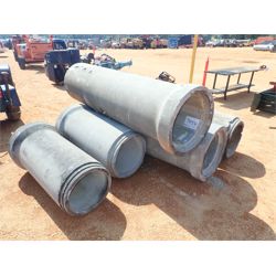 (5) misc length 18" concrete pipe (B9)