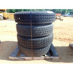 (4) 11R22.5 tires rims (A-2)