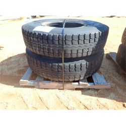 (2) 11R22.5 tires & rims (A-2)
