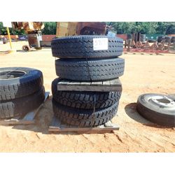 (4) 11R22.5 tires & rims (A-2)