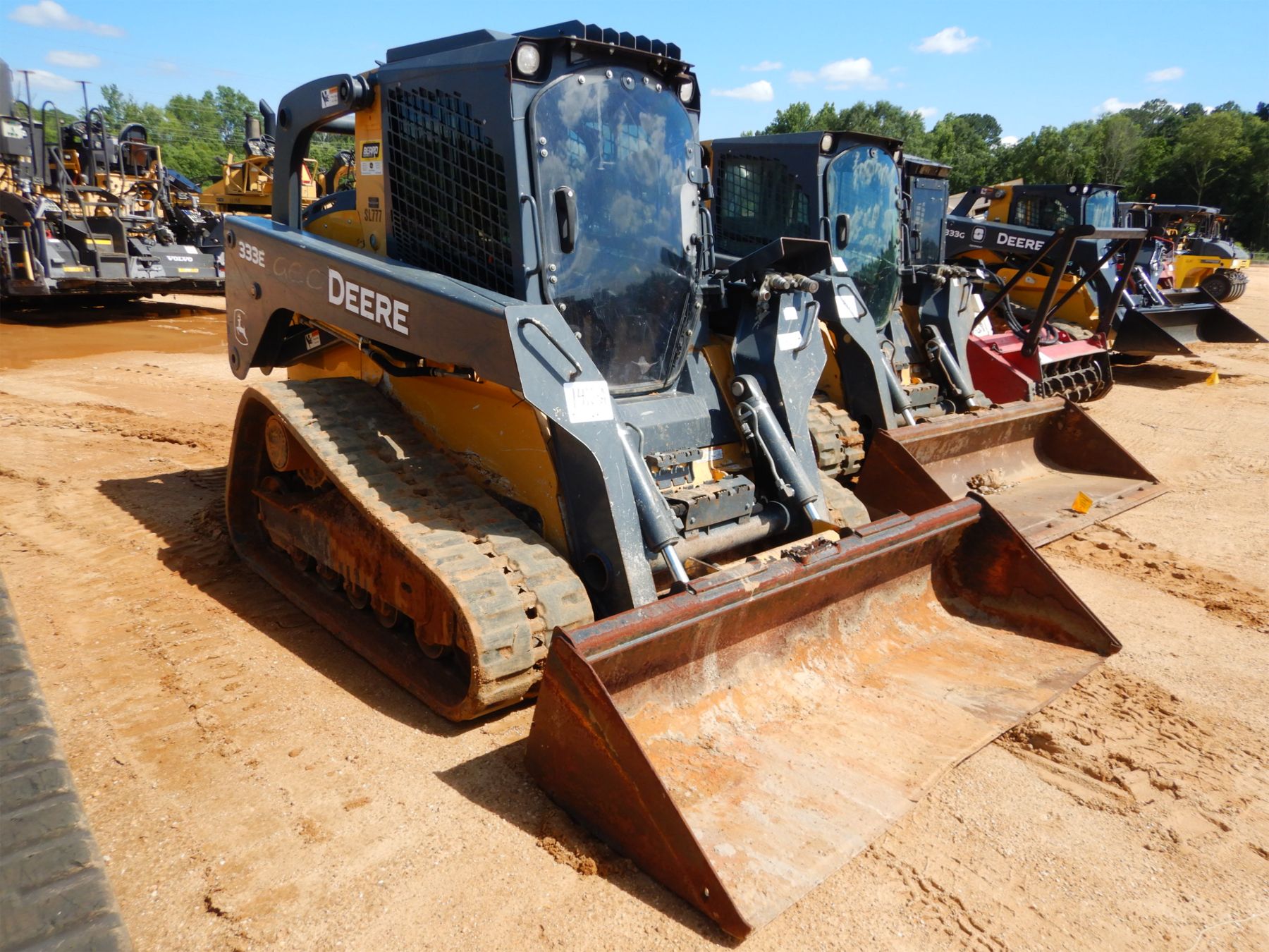 2014 JOHN DEERE 333E Skid Steer Loader Crawler J.M. Wood Auction