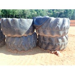 (4) log skidder tires