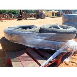 (1) set 185/75R14 tires & rims