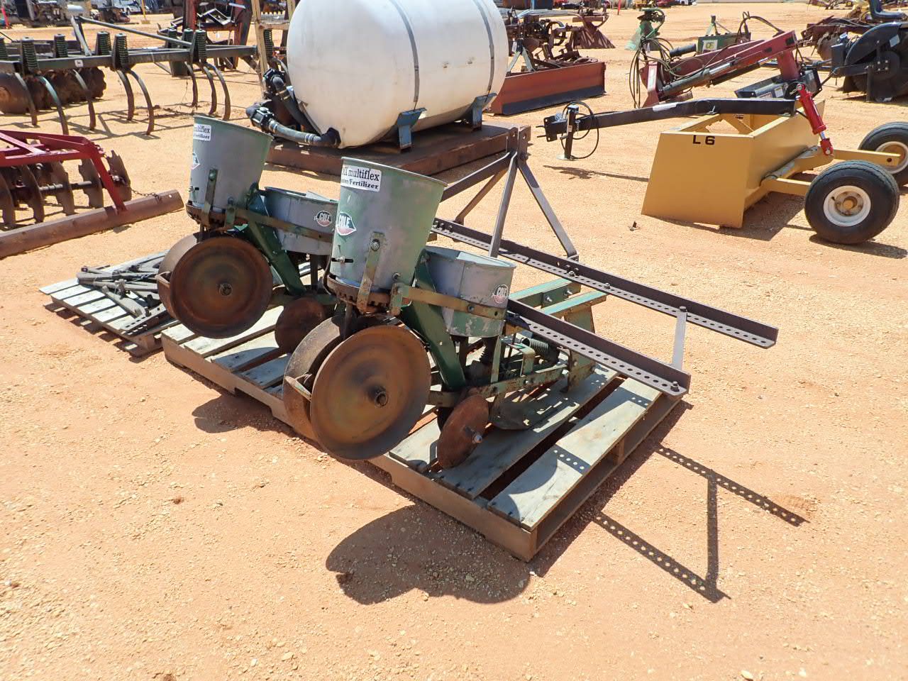 Planter row cole planters fertilizer hitch hopper pt multiflex toolbar seeds large Cole 2 row planter