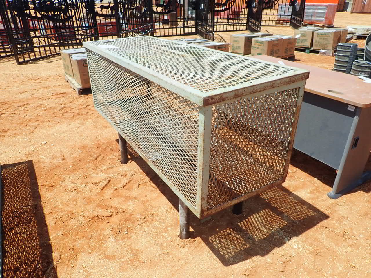 6' expanded metal storage cage (C6) J.M. Wood Auction Company, Inc.