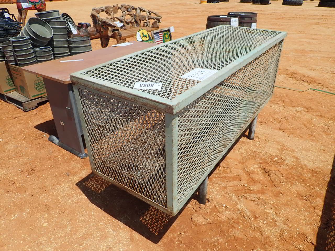 6' expanded metal storage cage (C6) J.M. Wood Auction Company, Inc.