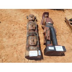 teakwood totem pole (C6)