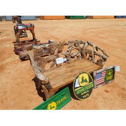 teak wood bench (C6)