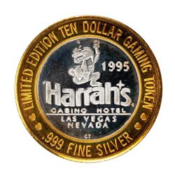 .999 Fine Silver Harrah's Casino Las Vegas, Nevada $10 Limited Edition Gaming Token