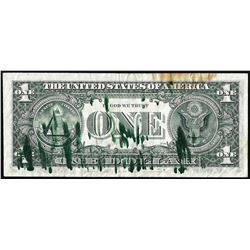 1977A $1 Federal Reserve Note New York Ink Smear ERROR