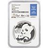 Image 1 : 2019 China 10 Yuan Panda Silver Coin NGC MS70 Early Releases Joel Iskowitz Signature