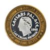 Image 1 : .999 Silver Caesars Palace Las Vegas, Nevada $10 Casino Limited Edition Gaming Token