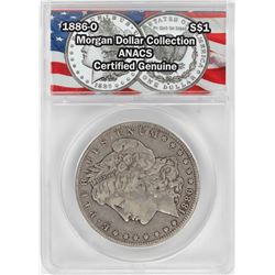 1886-O $1 Morgan Silver Dollar Coin ANACS Certified Genuine