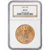 Image 1 : 1922 $20 St. Gaudens Double Eagle Gold Coin NGC MS64