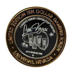 .999 Silver Las Vegas Club $10 Limited Edition Casino Gaming Token