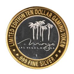 .999 Silver Mirage Las Vegas Nevada $10 Casino Limited Edition Gaming Token