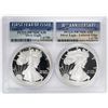 Image 1 : 1986-S & 2016-W $1 Proof American Silver Eagle Coin Set PCGS PR70DCAM