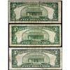 Image 2 : Lot of (3) 1934 $5 Silver Certificate Notes
