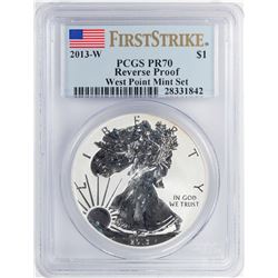 2013-W $1 Reverse Proof American Silver Eagle Coin PCGS PR70 First Strike