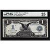 Image 1 : 1899 $1 Black Eagle Silver Certificate STAR Note Fr.236* PMG Very Fine 25