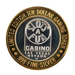 .999 Silver Slots A Fun Casino Las Vegas, NV $10 Limited Edition Casino Gaming Token