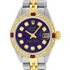 Image 1 : Rolex Ladies Two Tone Purple Diamond & Ruby Datejust Wristwatch