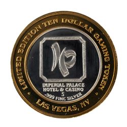 .999 Fine Silver Imperial Palace Las Vegas, Nevada $10 Limited Edition Gaming Token