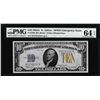 Image 1 : 1934A $10 North Africa WWII Emergency Issue Silver Certificate Note PMG Ch. Unc 64EPQ