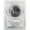 Image 2 : 2019-W $25 Rev. Proof Palladium Eagle PCGS PR70 First Day Issue Jim Licaretz Signature
