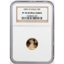 2006-W Proof $5 American Gold Eagle Coin NGC PF70 Ultra Cameo