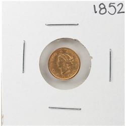 1852 $1 Liberty Head Gold Dollar Coin