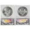 Image 2 : Lot of (2) 2012 $1 American Silver Eagle Coins ANACS MS70 First Strike