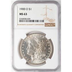 1900-O $1 Morgan Silver Dollar Coin NGC MS63